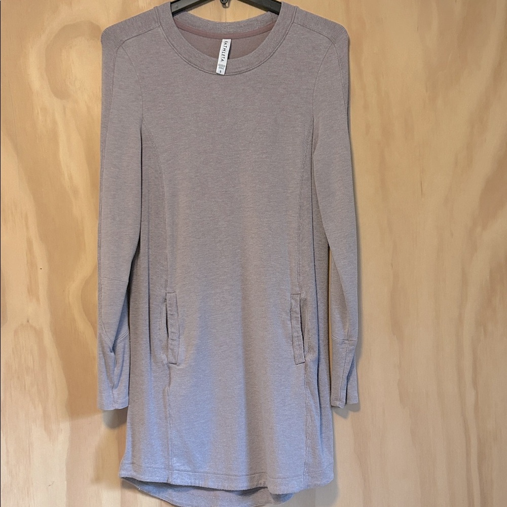 Athleta balance long sweatshirt sweater tunic dress Small